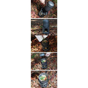 Planet Gates 7pcs Outdoor Camping Cooking Set Portable Stove Camping Cookware Pots Bowl Cooker Stove Picnic BBQ Travel 1-2Person