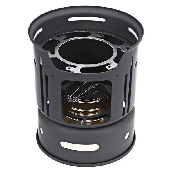 Planet Gates 7pcs Outdoor Camping Cooking Set Portable Stove Camping Cookware Pots Bowl Cooker Stove Picnic BBQ Travel 1-2Person