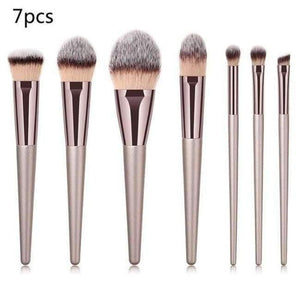 Planet Gates 7PCS1 Champagne Makeup Brushes Set For Foundation Powder Blush Eyeshadow Concealer Large Make Up Brush Cosmetics Beauty Tool 25