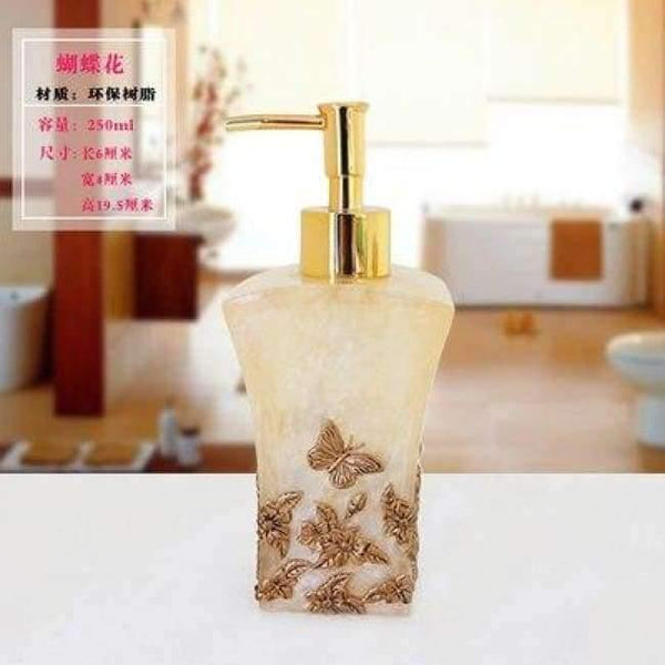 Planet Gates 8 1 Pcs Resin Soap Shampoo Dispenser Bathroom body Liquid Lotion Pump Action Bottle Holder Kitchen Bath Room Products 350ML