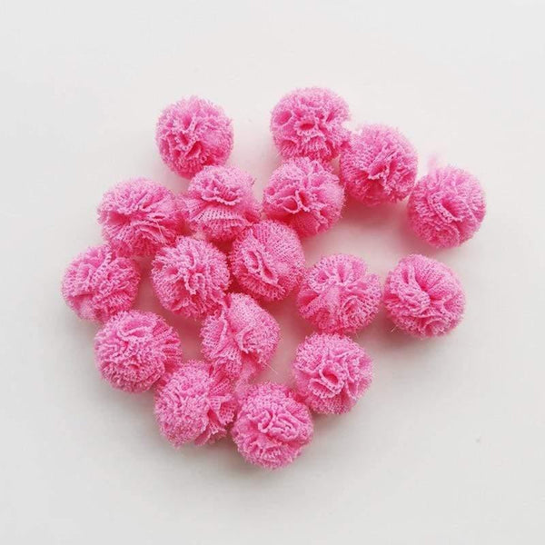 Planet Gates 8 100pcs/lot 15mm 10colors Mesh Flower Ball For Sewing On Scarf Shoes Hats Fur DIY Crafts Hair Clip Accessories