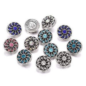Planet Gates 8 10pcs/lot New Snap Jewelry Tree of Life 12mm Metal Snap Buttons Fit Snap Bracelet Bangles Necklaces