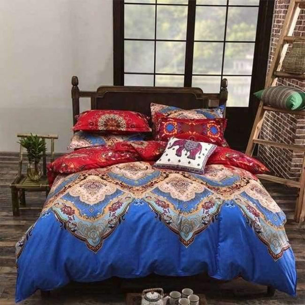 Planet Gates 8 / 150x200 3PCS / China Bedding Sets Sheet Pillowcase Duvet Cover Sets Soft Polyester Queen King Size Traditional Bohemian Home Textile Bedroom 3/4 PCS