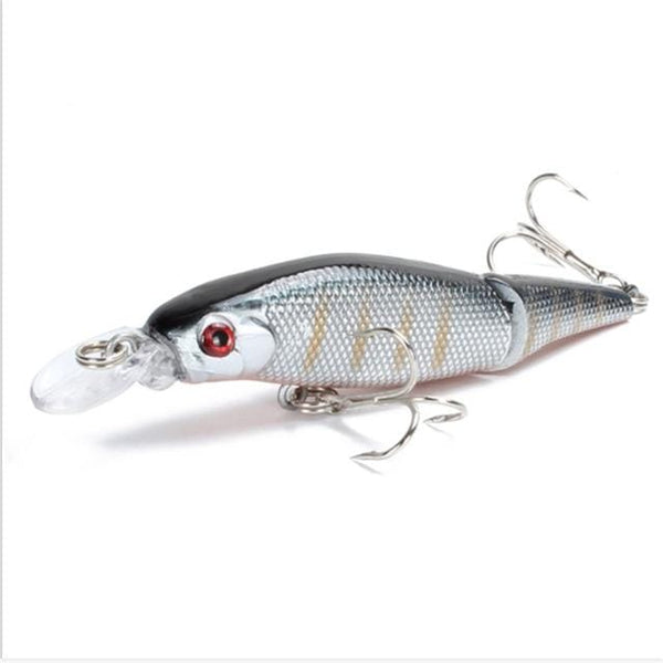 Planet Gates 8 1PCS Wobblers Pike Fishing Lures Multi Jointed Sections Hard Bait 85mm/7.4g Artificial Bait Minnow Crankbait Fishing Tackle Lure