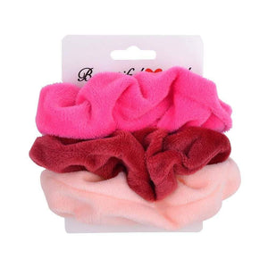 3Pcs/set Women Vintage Hair Scrunchies Velvet Scrunchie Set Elastic Hair Bands Girls Headband Ponytail Hair Rope Hair Accessorie