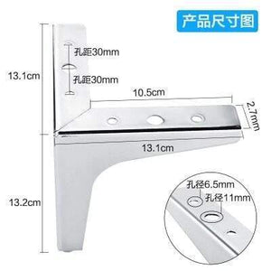 5" Heavy Duty Furniture Support Feet Thicken Steel Legs For Chairs TV Cabinet Wardrobe Sofa Bed Feet Mat Hardware Accessories
