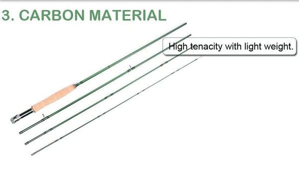 Planet Gates 8.6FT 4WT 4PC Premier 3/4/5/6/7/8/9/10/12 WT Fly Rod Carbon Fiber Fly Fishing Rod With Cordura Tube Fly Fishing Rod