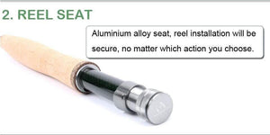 Planet Gates 8.6FT 4WT 4PC Premier 3/4/5/6/7/8/9/10/12 WT Fly Rod Carbon Fiber Fly Fishing Rod With Cordura Tube Fly Fishing Rod