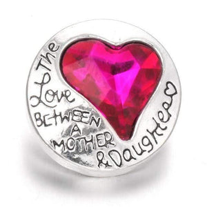 Planet Gates 8 6pcs/lot New Snaps Jewelry High Quality Love Heart  18mm Metal Snap Buttons DIY Charms Button Jewerly