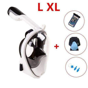 Planet Gates 8 Anti-fog Anti-Leak Full Face Snorkeling MasksSwimming Snorkel Scuba Underwater Diving Mask Diving Three-piece