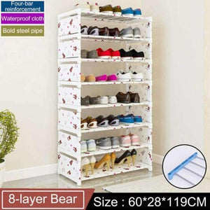 Planet Gates 8-Bear Multi Layer Shoe rack Non-woven fabric Easy Assemble organize Storage Shelf Shoe cabinet fashion bookshelf Living Room Furniture