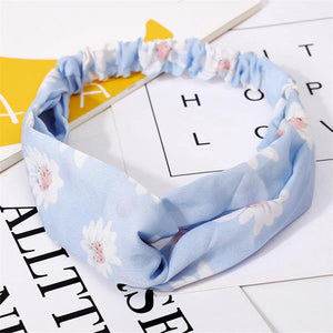 Fashion Floral Print Knot Women Headband Vintage Hairband Girls Headwear Leopard Headband  Hair Accessories