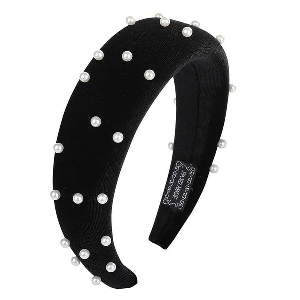 Fashion Western Style Solid Colors Thicken Padded Headband Bezel Turban Women Hairbands Girls Accessories Headwear