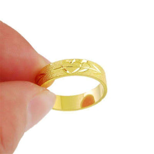 Planet Gates 8 Free Shipping New Sale 24K Gold Color Rings For Women Circle Broad Alianca S Wedding Jewelry R016