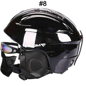 Planet Gates 8 Glossy Black / L Ski Helmet Women Men CE Safety In-mold Sking Snowboard Skateboard Snow Helmet Size S/M/L/XL