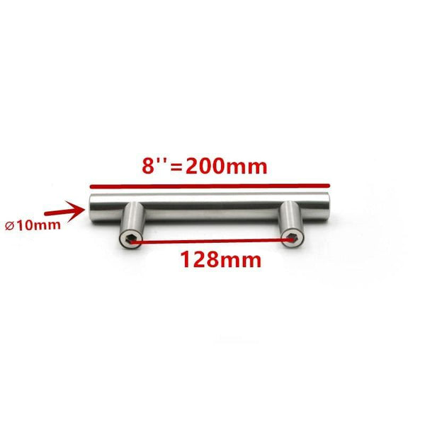 50mm-500mm Stainless Steel Kitchen Door Cabinet T Bar Handle Pull Knob Cabinet Knobs Furniture Handle Cupboard Drawer Handle