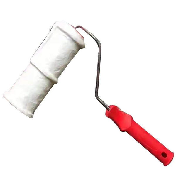 8 Inch Household DIY Brush Handle Replacement Home Wall Decoration Patterned Construction Tool Embossing Cylinder Paint Roller