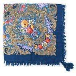 Planet Gates 8 lake blue Fashion woman Scarf square scarves short tassel floral printed Women Wraps Winter lady shawls free shipping-03