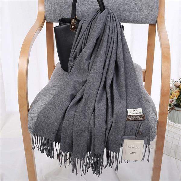 Planet Gates 8 Luxury Brand Winter Scarf Unisex  Female Male Wool Sky Cashmere Scarf Pashmina Tassels