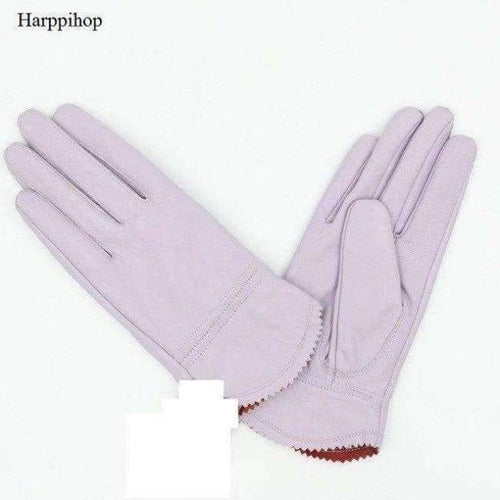 Planet Gates 8 / M 2018 new autumn winter lady sexy modal Fashion women's genuine mesh leather Bow knot driving car pole dancing gloves Mittens