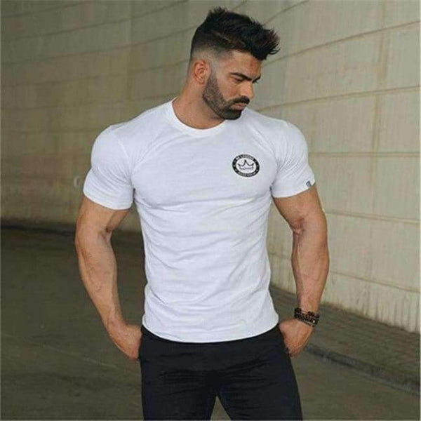 Planet Gates 8 / M Cotton Short sleeve t shirt Fitness bodybuilding shirts Crossfitsmale Brand tee tops Fashion gyms t-shirt mens costume