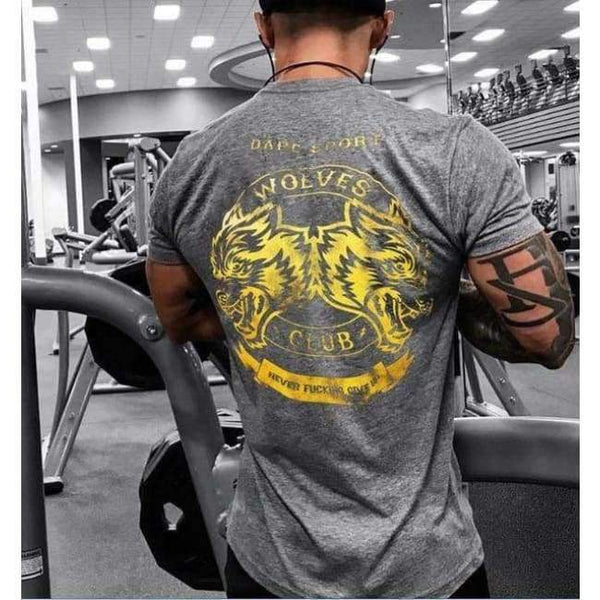 Planet Gates 8 / M Fashion Fitness T-Shirt Crossfit Bodybuilding Muscle male Short sleeve Slim Cotton Tee tops