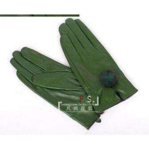 Planet Gates 8 / One Size Cheap price discount 2017 100%   genuine leather gloves female sheepskin gloves women's thin thermal mink hair ball fashion