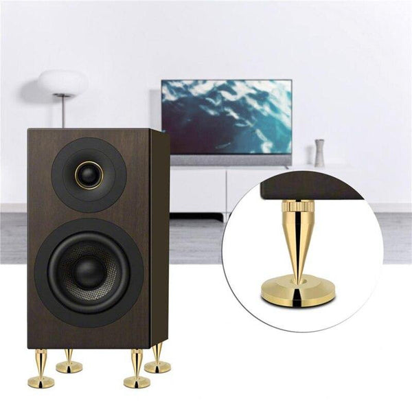 8 Pairs 6 X 36Mm Copper Speaker Spike Isolation Stand + Base Pad Feet Mat Speaker Isolation Speaker Isolation Pads