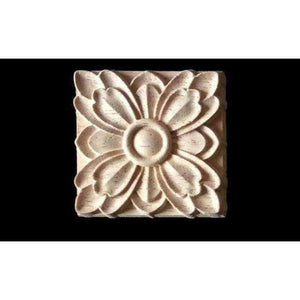 Planet Gates 8 pcs 2 Cabinet Door Wood Carving Appliques Natural Wood Crafts Furniture Accessories Flower Alphabet Decorative Mouldings Decals 8 pcs
