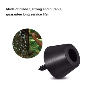 Planet Gates 8 Pcs 30x20mm Rubber Feet Anti-vibration Base Pad Stand for Speaker Guitar Amplifier  w/ Screws