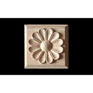 Planet Gates 8 pcs 6 Cabinet Door Wood Carving Appliques Natural Wood Crafts Furniture Accessories Flower Alphabet Decorative Mouldings Decals 8 pcs
