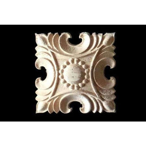 Planet Gates 8 pcs 7 Cabinet Door Wood Carving Appliques Natural Wood Crafts Furniture Accessories Flower Alphabet Decorative Mouldings Decals 8 pcs
