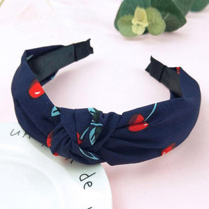 Printed Scrunchies Turban Top Knotted Elastic Hairband Hair Accessories For Girls No Slip Stay Head Band Hair Band For Women