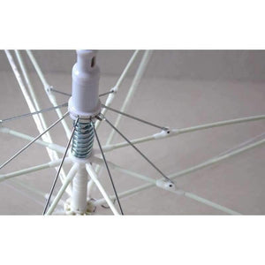 Planet Gates 8 Rib Light up Blade Runner Style Changing Color LED Umbrella with Flashlight Transparent Handle Straight Umbrella Parasol