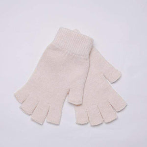 Planet Gates 8 Rice Camel / Elastic Sparsil Women Men Half Finger Cashmere Glove Short Wool Knitted Wrist Mitten Winter Warm Unisex Wool Stretch Fingerless Gloves