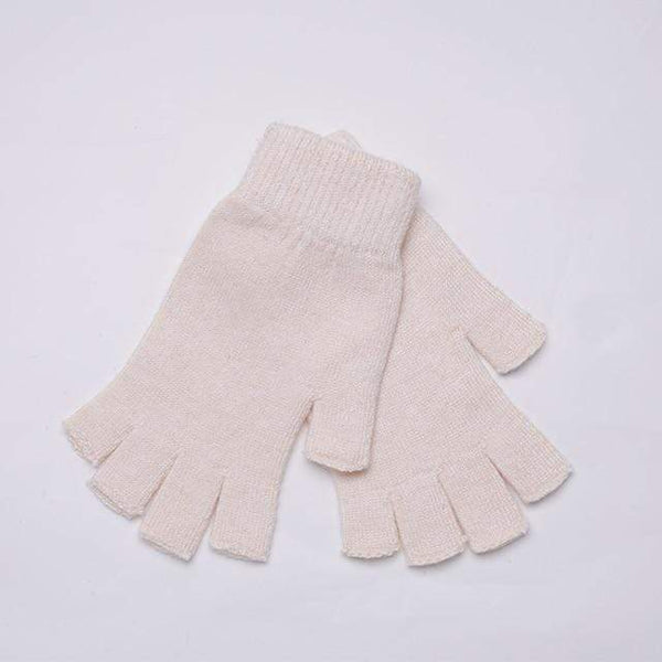 Planet Gates 8 Rice Camel / Elastic Sparsil Women Men Half Finger Cashmere Glove Short Wool Knitted Wrist Mitten Winter Warm Unisex Wool Stretch Fingerless Gloves