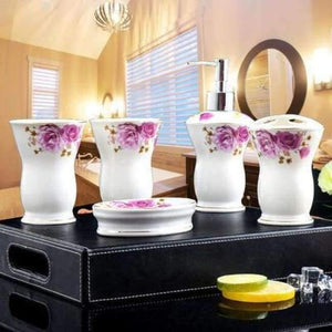 Planet Gates 8 Set ceramics Bathroom Accessories Set Soap Dispenser/Toothbrush Holder/Tumbler/Soap Dish Bathroom Products gift