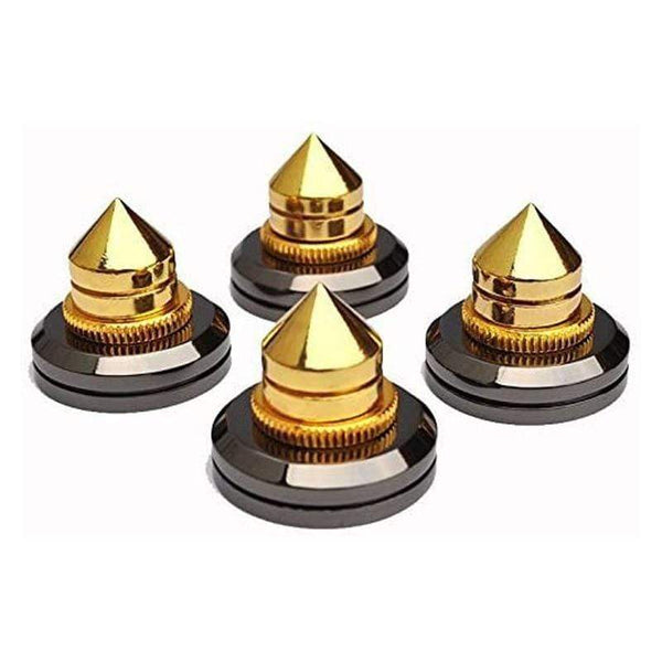 Planet Gates 8 Set Golden-Plated Speaker Spikes, Speaker Stands CD o Subwoofer Amplifier Turntable Isolation Feet