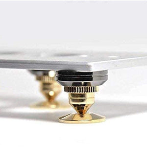 Planet Gates 8 Set Golden-Plated Speaker Spikes, Speaker Stands CD o Subwoofer Amplifier Turntable Isolation Feet
