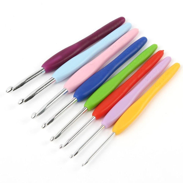 Planet Gates 8 Size  Crochet Hook Needle Aluminum Crochet Hook Set Arts Crafts & Sewing Include 10pcs Stitch Markers For Women Gift