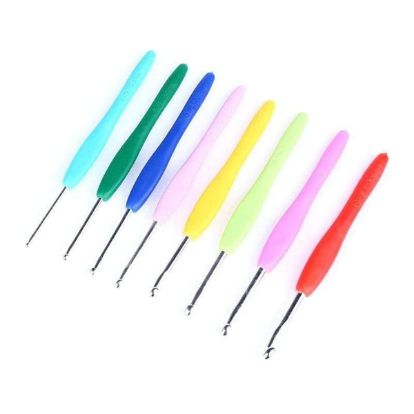 Planet Gates 8 Size  Crochet Hook Needle Aluminum Crochet Hook Set Arts Crafts & Sewing Include 10pcs Stitch Markers For Women Gift