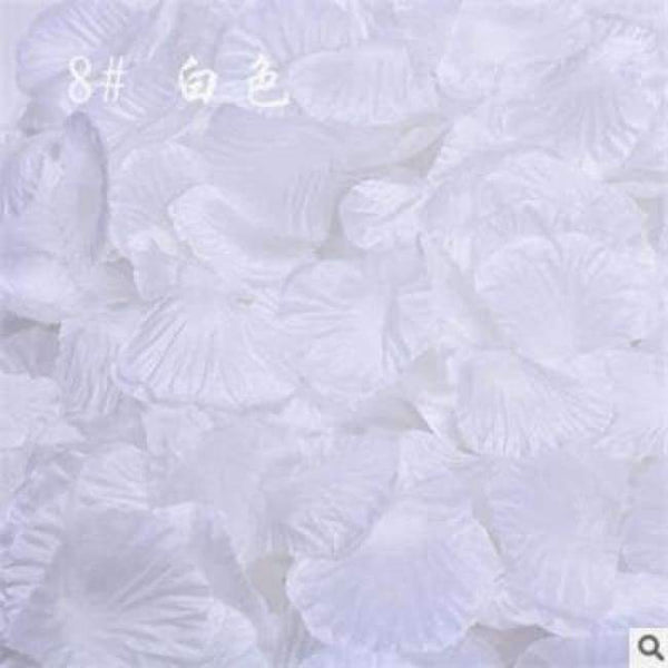 Planet Gates 8 white Wedding Decor 1000 pcs/lot Atificial Flowers Wholesale Polyester Wedding Rose Petals Wedding Birthday Accessories