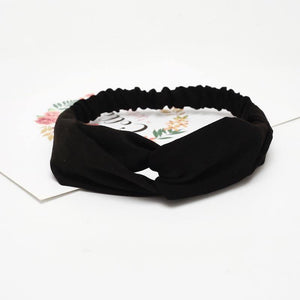 Women Summer Autumn Suede Headband Vintage Cross Knot Elastic Hair Bands Soft Solid Girls Hairband Hair Accessories
