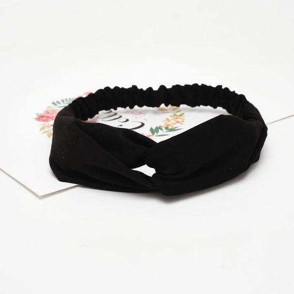 Women Summer Autumn Suede Headband Vintage Cross Knot Elastic Hair Bands Soft Solid Girls Hairband Hair Accessories
