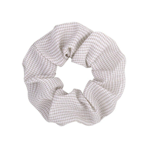 Women Vintage Hair Scrunchie Dot Plaid Hair Rope Girls Elastic Hair Band Ponytail Holder Striped Rubber Band Hair Accessories