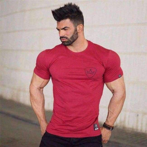 Planet Gates 8 / XL GYKZ 2018 Mens Summer Gyms Casual T Shirt Fashion Gyms Fitness Bodybuilding Muscle Male Short Shirts Cotton Tee Tops Clothing