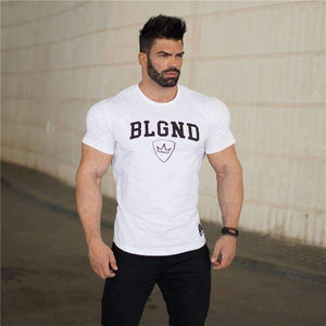 Planet Gates 8 / XL GYKZ 2018 Mens Summer Gyms Casual T Shirt Fashion Gyms Fitness Bodybuilding Muscle Male Short Shirts Cotton Tee Tops Clothing