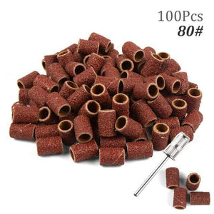 Planet Gates 80 100pcs NO Box 100pcs 80''/120''/180" Nail Art Sanding Bands Gel Polish Remover Tool Accessory for Electric Nail Machine Nail Drill Bits