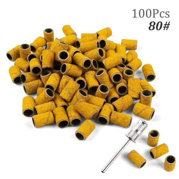 Planet Gates 80 100pcs NO Box 3 100pcs 80''/120''/180" Nail Art Sanding Bands Gel Polish Remover Tool Accessory for Electric Nail Machine Nail Drill Bits
