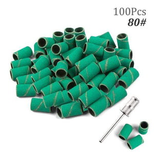 Planet Gates 80 100pcs NO Box 5 100pcs 80''/120''/180" Nail Art Sanding Bands Gel Polish Remover Tool Accessory for Electric Nail Machine Nail Drill Bits